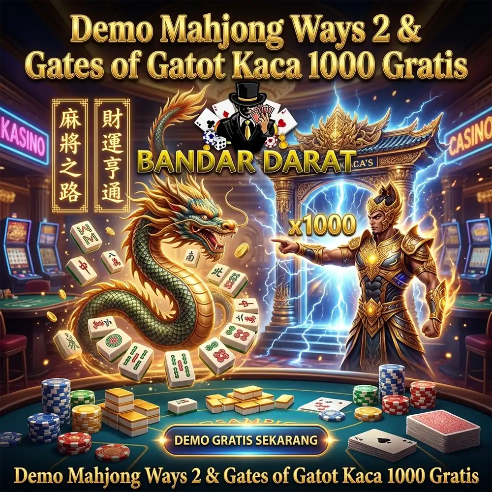 BANDARDARAT: Demo Mahjong Ways 2 & Gates of Gatot Kaca 1000 Gratis