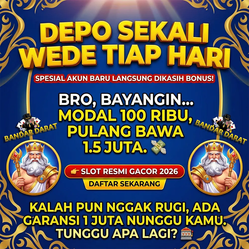 Tampilan atas UI game slot grafis tinggi Bandardarat deposit dana